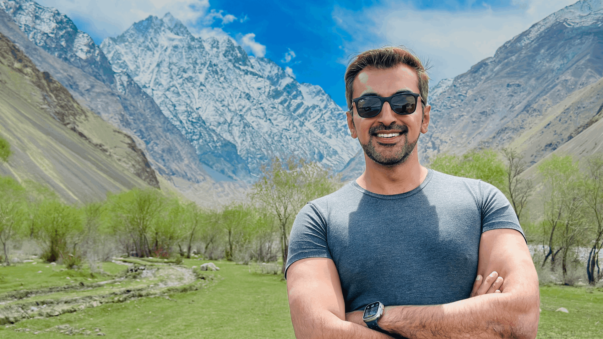 Man mountain landscape